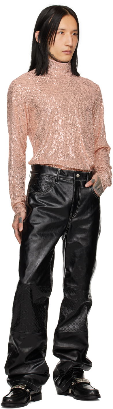 Exclusive Sequin Turtleneck Top