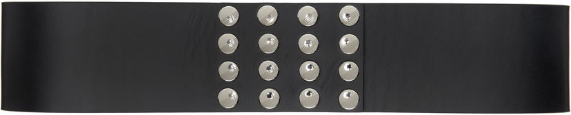 Opasok The Attico The Attico Studded Wide Leather Belt Čierna | 250WKE00025 LBT019AA