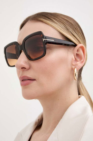 Slnečné okuliare Tom Ford Tom Ford FT1082 Square Sunglasses Hnedá | FT1082.5452F, 5
