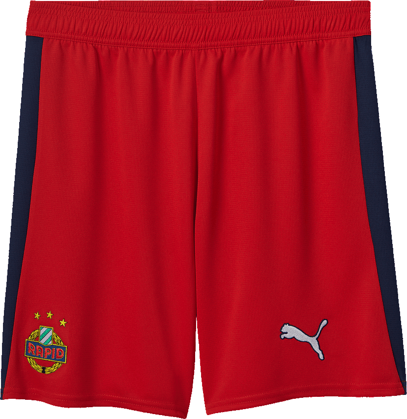 Šortky Puma SK Rapid Wien Away Shorts 2025/26 Červená | 6skr785216-02