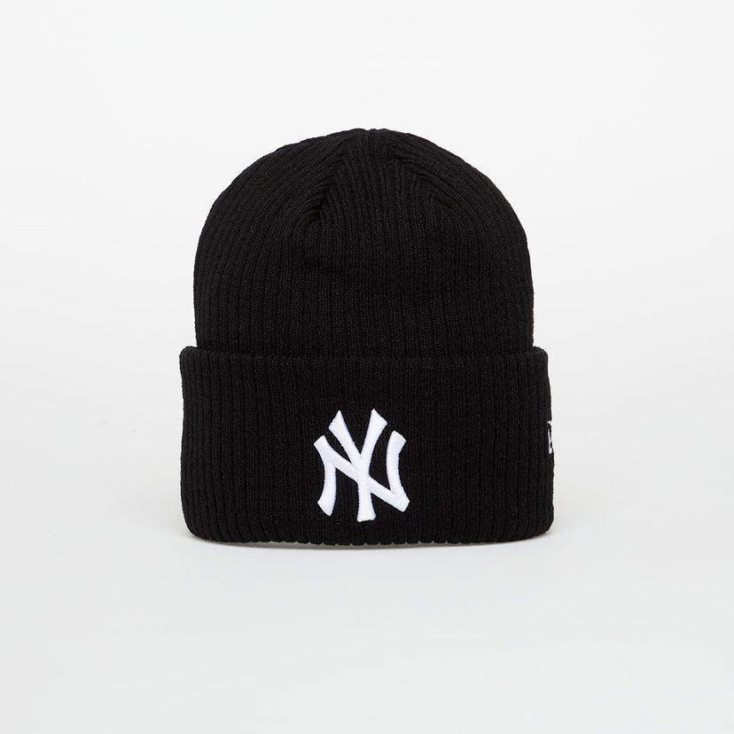 Kulicha New Era Knit Medium MLB Wide Cuff Beanie New York Yankees Čierna | 60691072