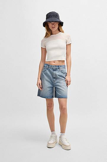 Šortky BOSS Regular Fit Denim Shorts Modrá | 50538863, 1
