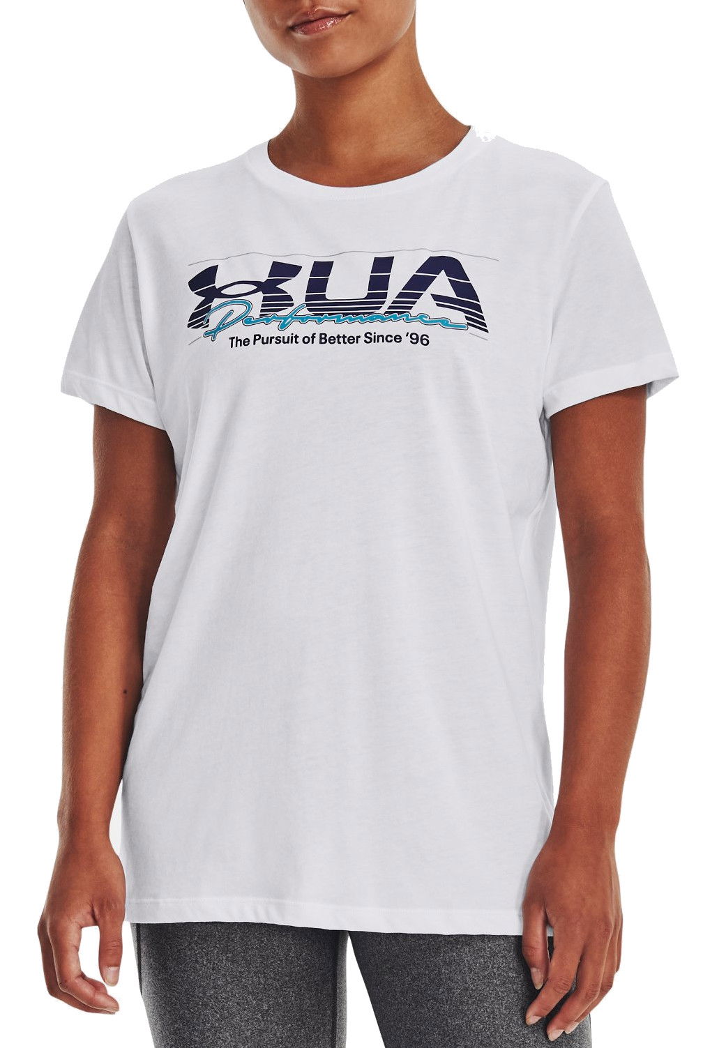 Tričko Under Armour Vintage Performance Tee Biela | 1376748-100, 0