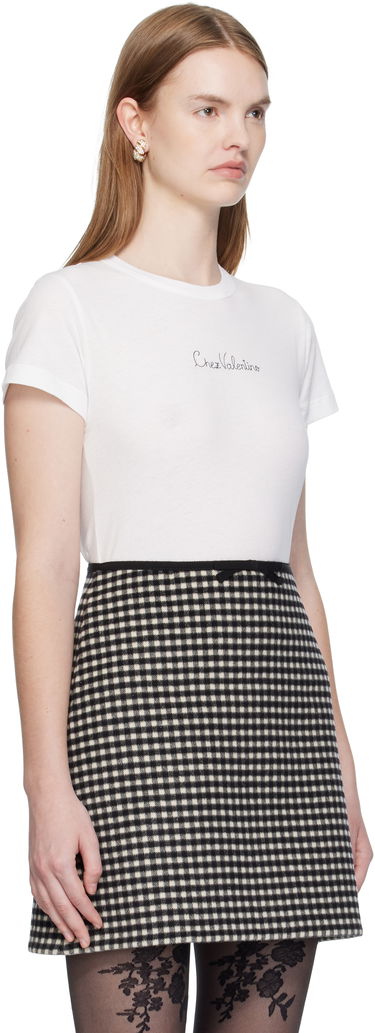Tričko Valentino Valentino Cotton T-Shirt Biela | 7B3MG25G9L9, 1
