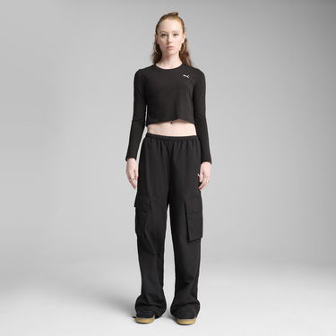 Cargo nohavice Puma WARDROBE ESS Cargo Track Pants Čierna | 629756_01, 6