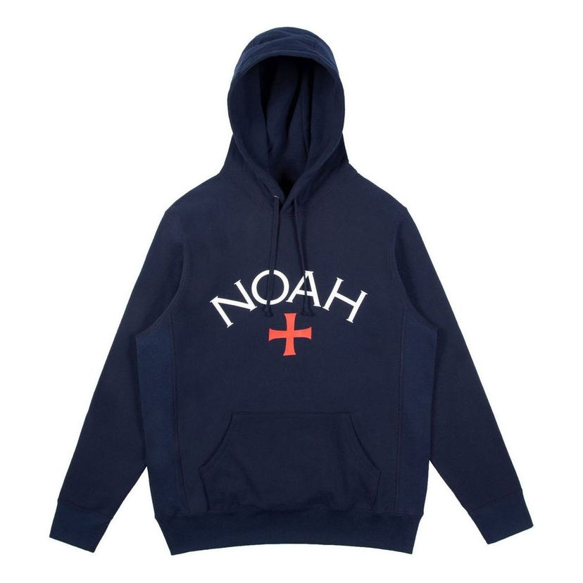 Mikina Noah NOAH Core Logo Men's Hoodie Navy | NOAH-SS18-016