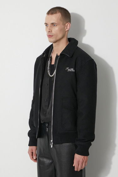 Bomber bunda Filling Pieces Filling Pieces Wool Bomber Jacket Čierna | 78634101861, 3