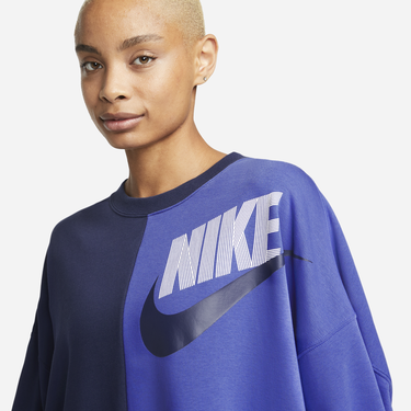 Mikina Nike Sportswear Over-Oversized Fleece Dance Sweatshirt Modrá | DV0328-410, 3