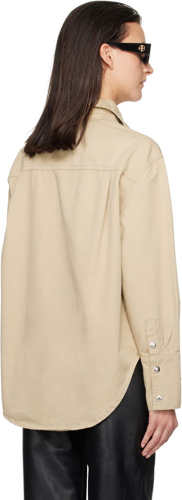 Košeľa Anine Bing Dante Relaxed-Fit Long Sleeve Shirt Béžová | A-07-10546-OMA10, 2
