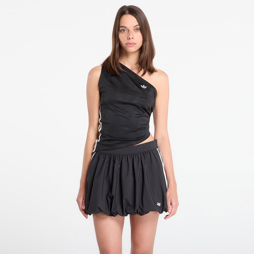Tielko adidas Originals Rouched One Shoulder Top Čierna | KC9119