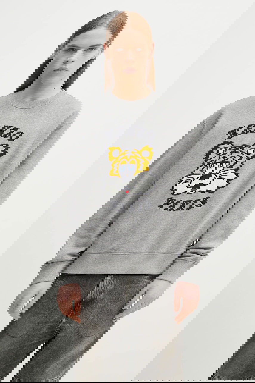 Mikina KENZO Kenzo x Verdy Printed Cotton Sweatshirt Šedá | FF58SW2394MF.94, 0