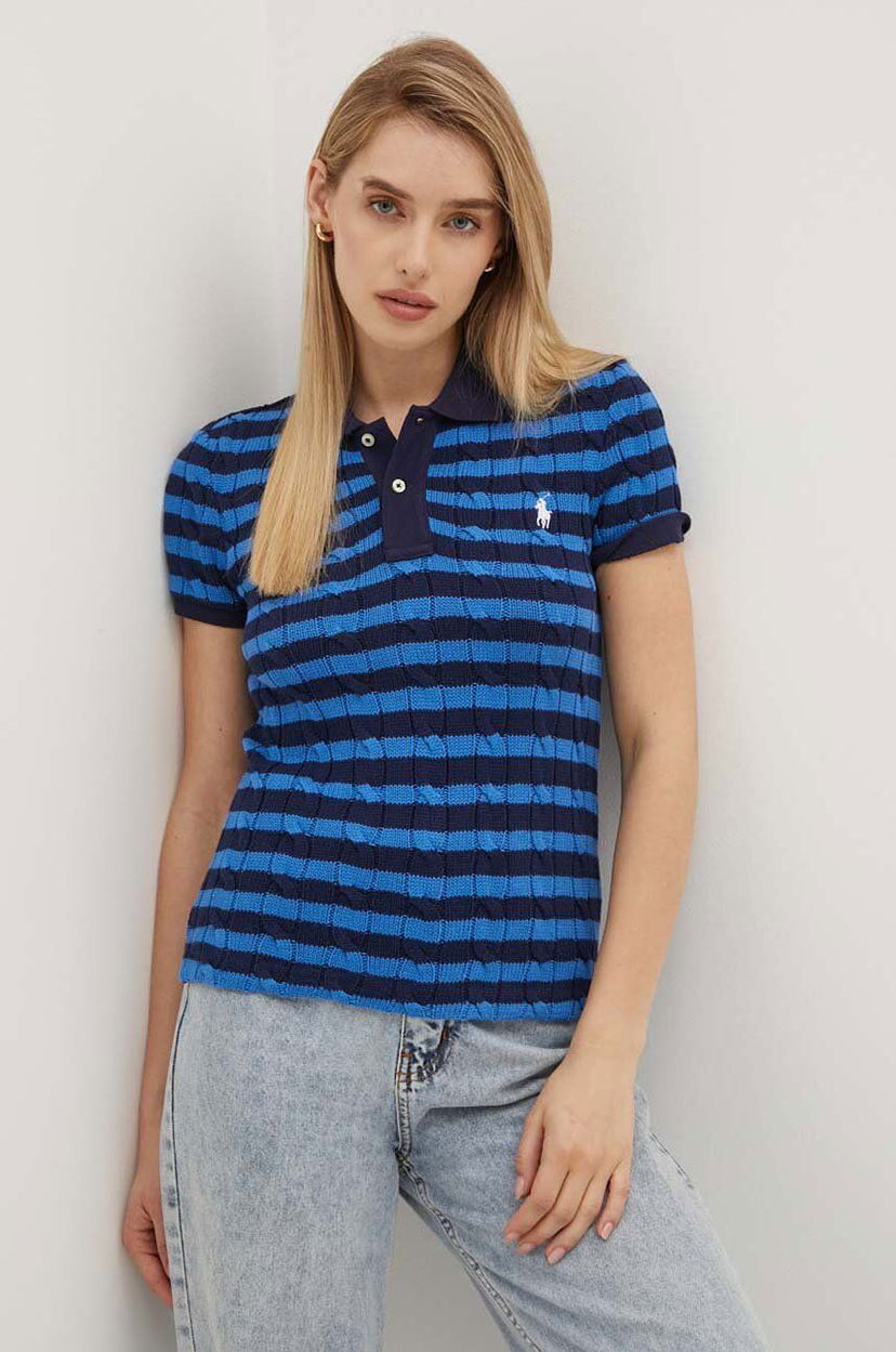 Polo tričko Polo by Ralph Lauren Striped Polo Shirt Modrá | 211943043