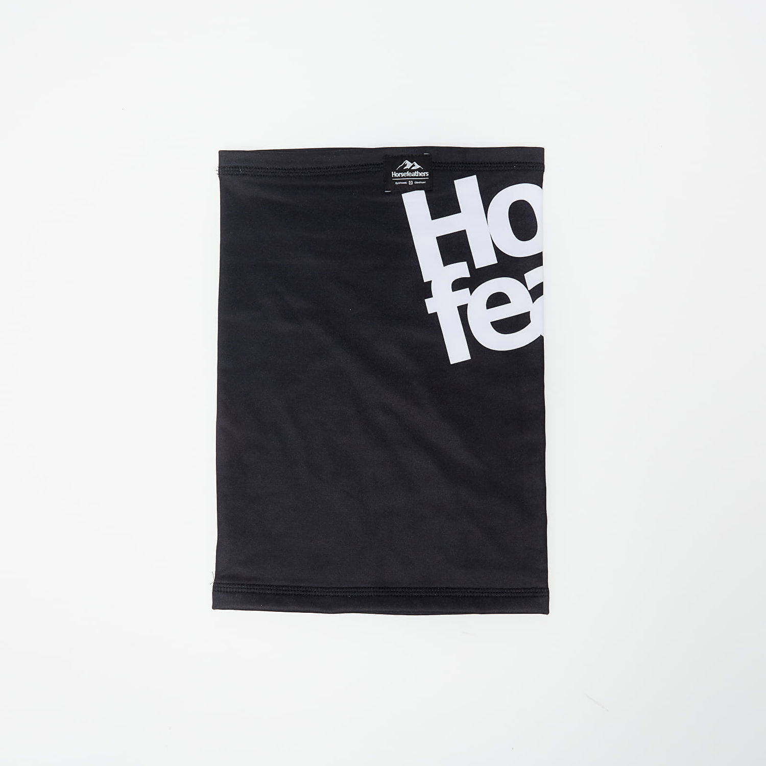 Šál Horsefeathers Neckwarmer Printed Logo Čierna | AM095E, 1