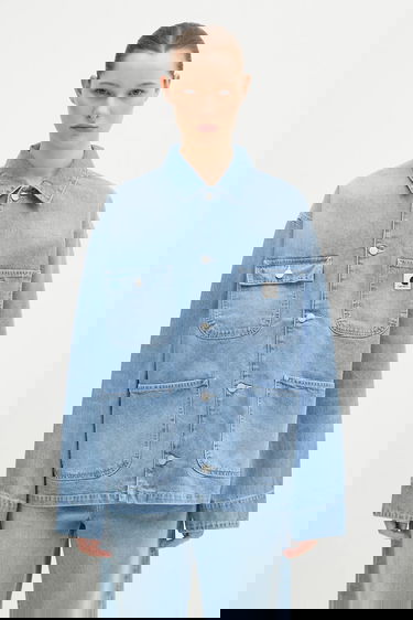 Bunda Carhartt WIP OG Michigan Coat Transitional Denim Jacket Modrá | I031923.01ZO, 0