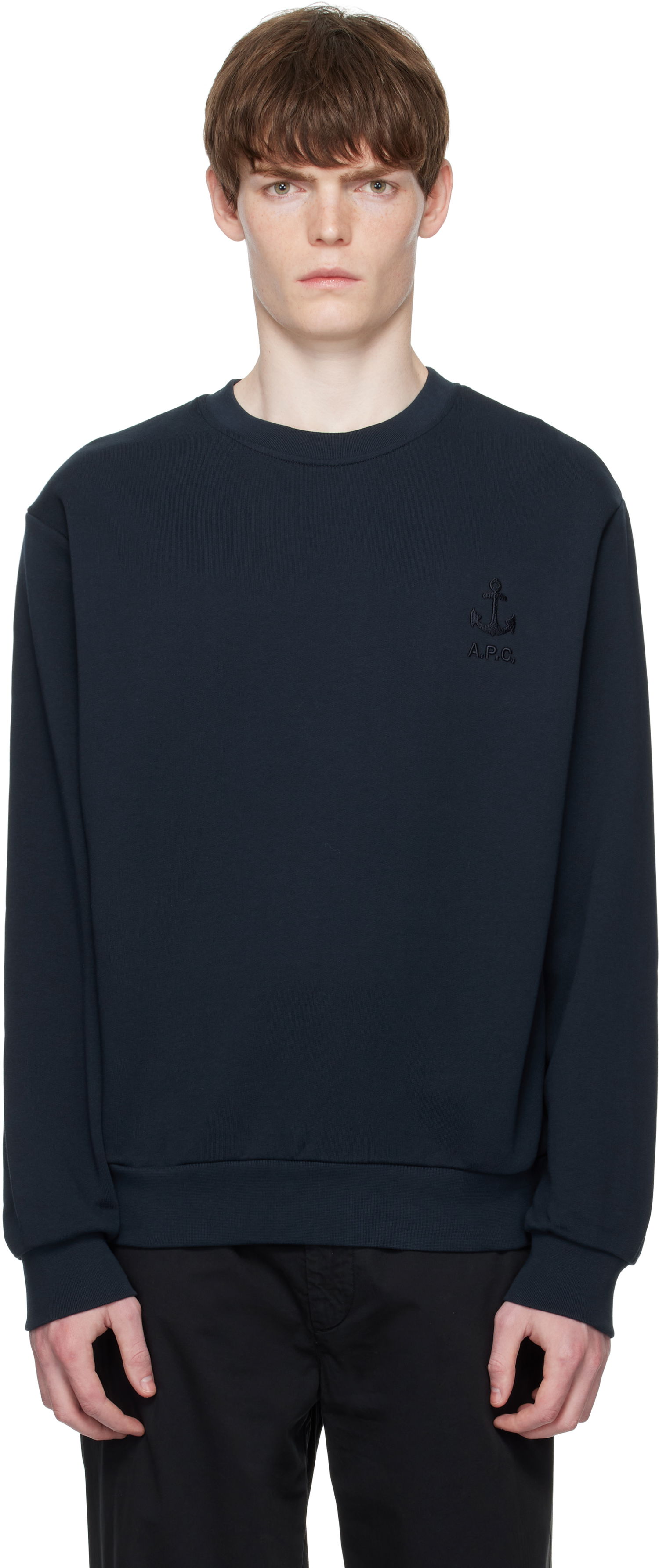 Mikina A.P.C. A.P.C. James Sweatshirt Navy | COHBY-H27983, 0