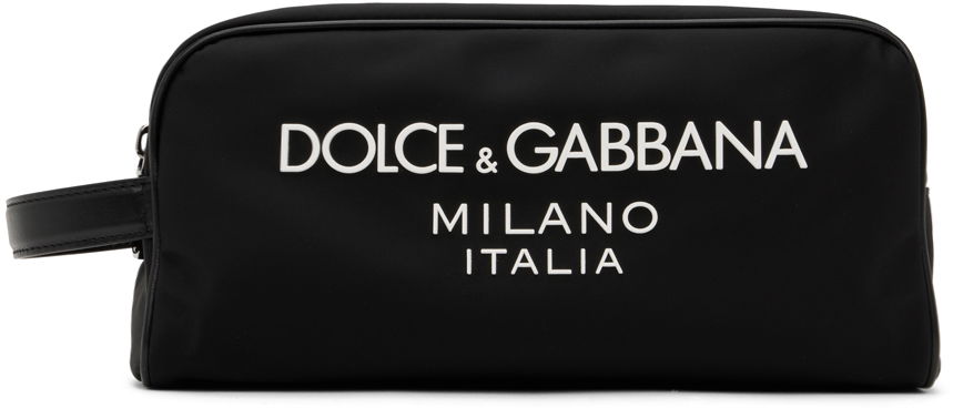 Cestovná taška Dolce & Gabbana Black Logo Toiletry Bag Čierna | BT0989AG182, 0