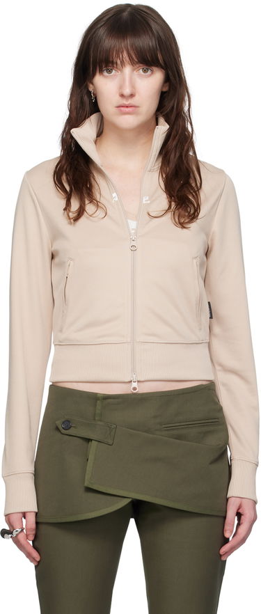 Bunda Courrèges Courrèges Zip Track Jacket Béžová | 124JVE010JS0091, 0