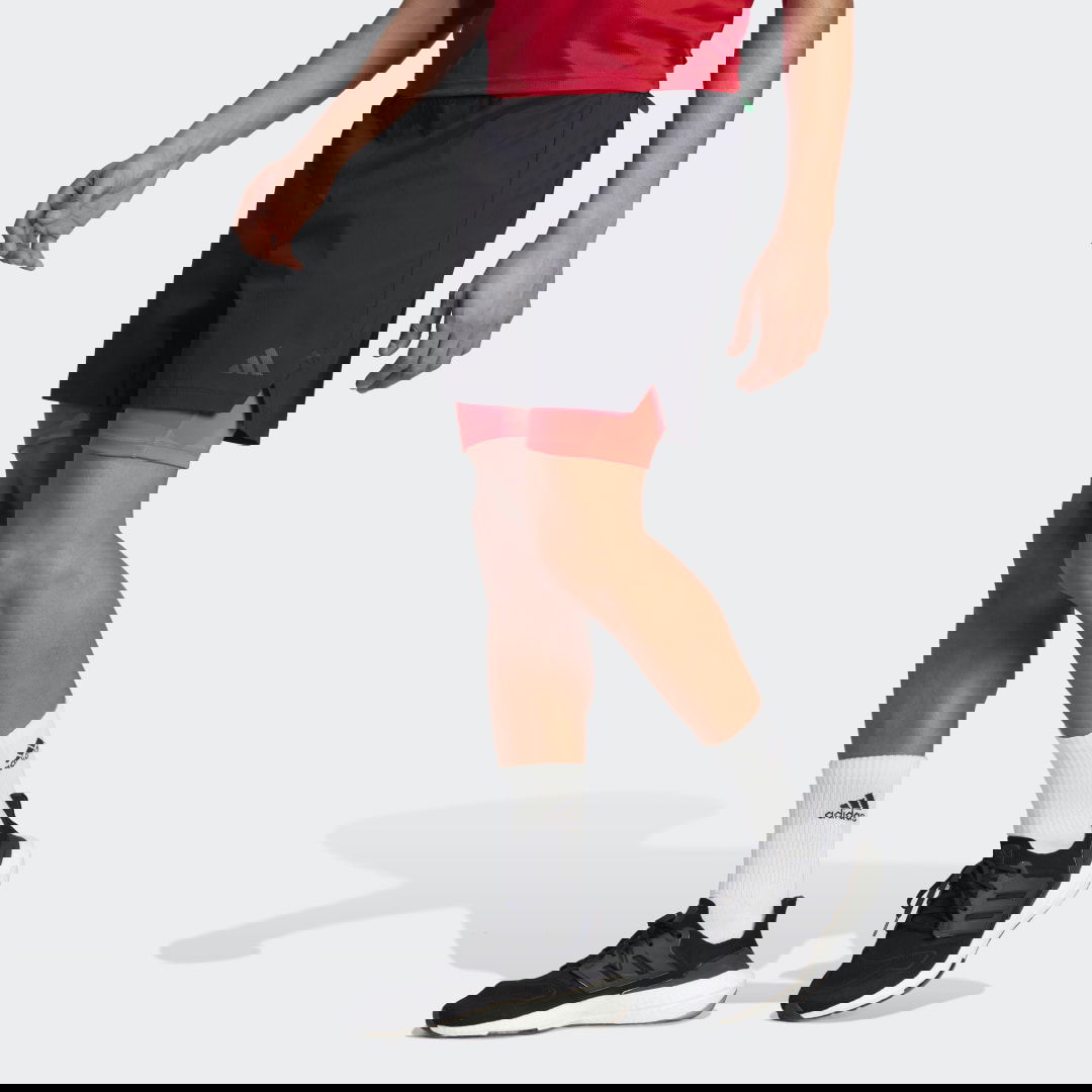 Šortky adidas Originals Power Workout Two-in-One Shorts Čierna | HY0778, 0