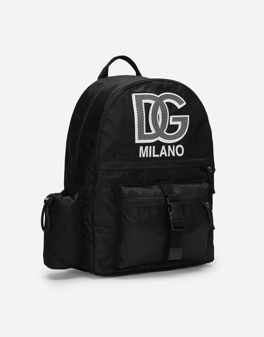 Batoh Dolce & Gabbana Dolce & Gabbana Nylon Backpack with Mesh Pocket Čierna | EM0125AB20580999, 1
