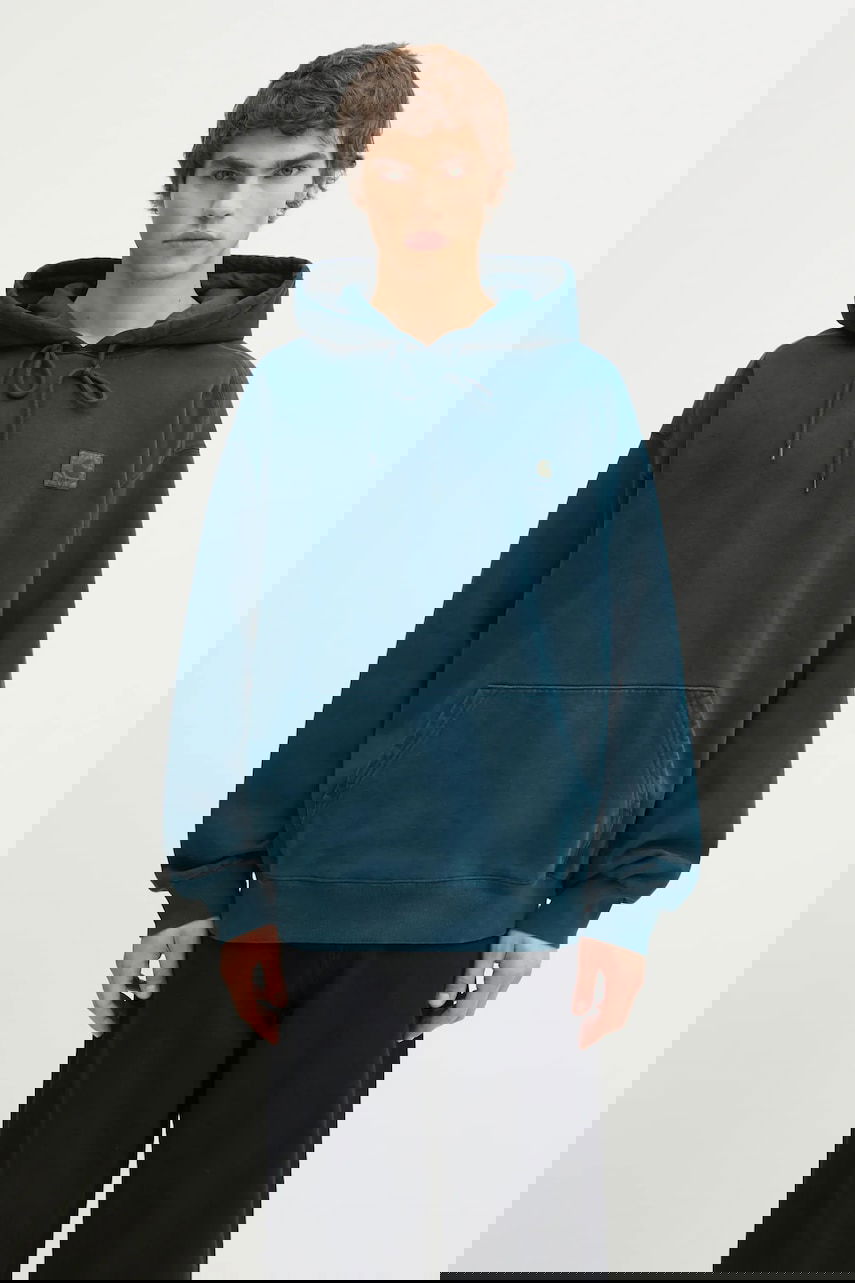 Mikina Carhartt WIP Hooded Vista Sweat Hoodie Tyrkysová | I029523.0AUGD, 0