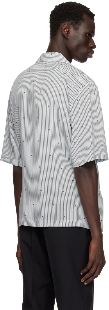 Košeľa AMIRI AMIRI 'MA' Pinstripe Camp Shirt Biela | AMSTCA1103, 2
