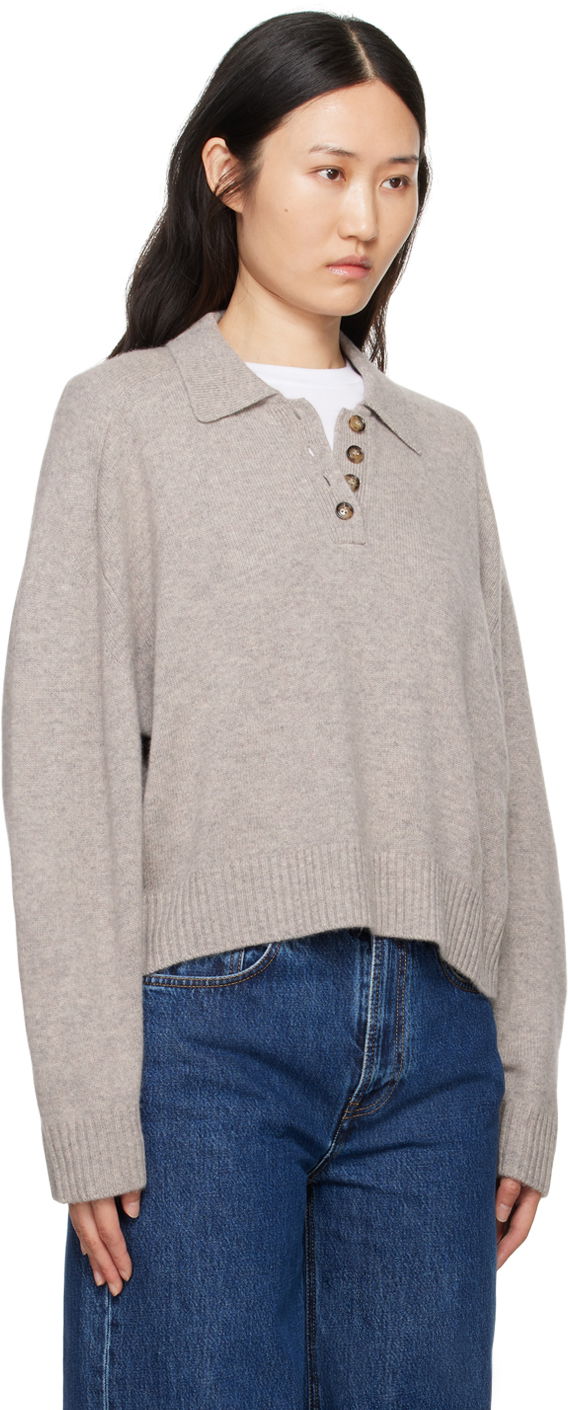 Sveter Loulou de Saison Loulou de Saison Homere Polo Sweater Béžová | HOMERE, 1