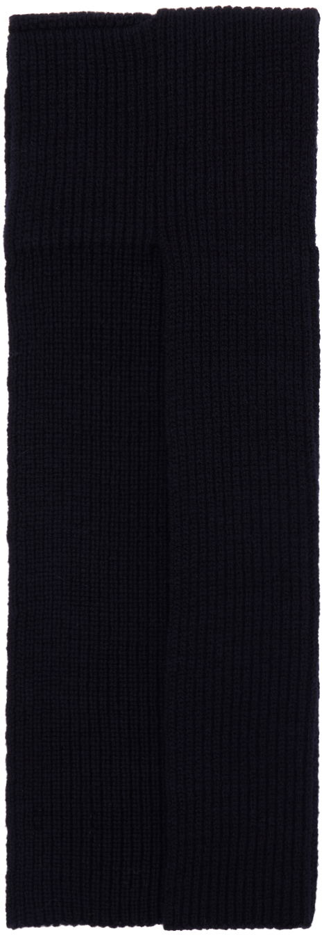 Šál Dries Van Noten Ribbed Knitted Scarf Modrá | 242-021235-9706, 1