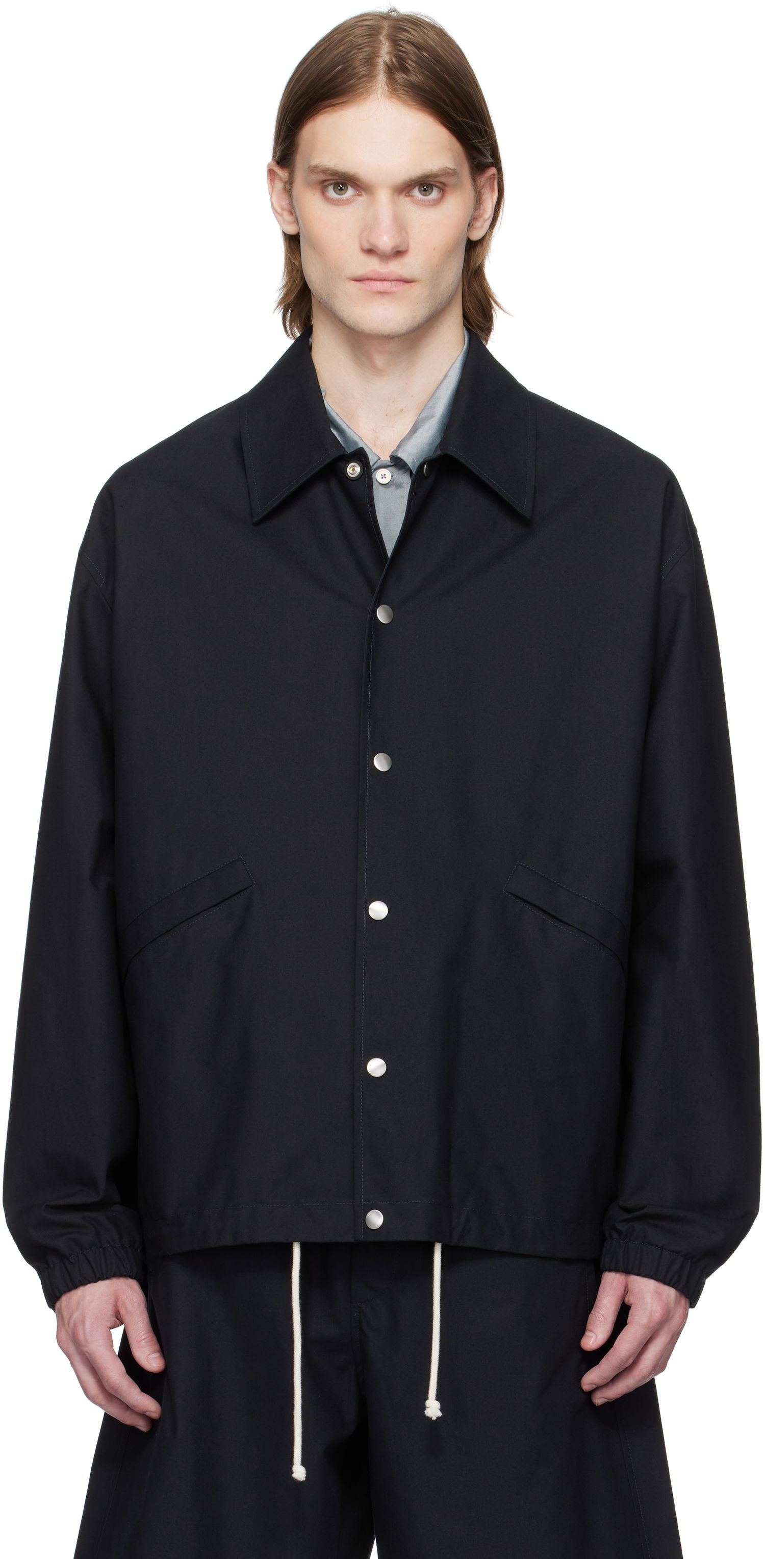 Vetrovka Jil Sander Jil Sander Sportswear Snap Button Jacket Čierna | J47SW0003_J45296, 0