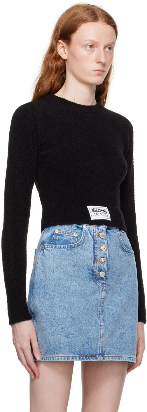 Sveter Moschino Moschino Jeans Crewneck Sweater Čierna | 0930 8204, 1