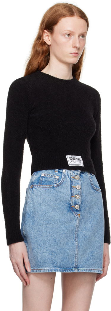 Sveter Moschino Moschino Jeans Crewneck Sweater Čierna | 0930 8204, 1