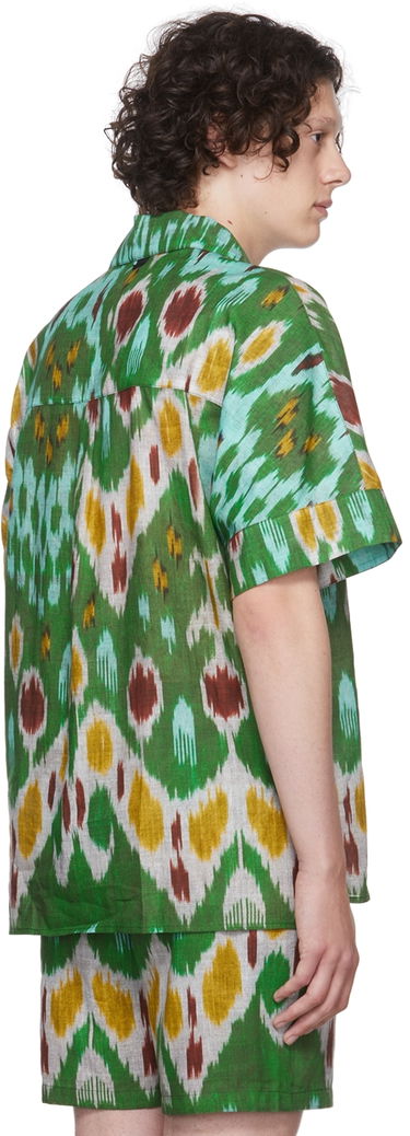 Košeľa Erdem Erdem Philip Ikat Print Resort Shirt Zelené | MV22_503MIGCL PHILIP SHIRT, 2