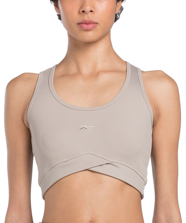 Crop Top Reebok Reebok Studio Rib Crop Tank Top Béžová | 100076305, 2