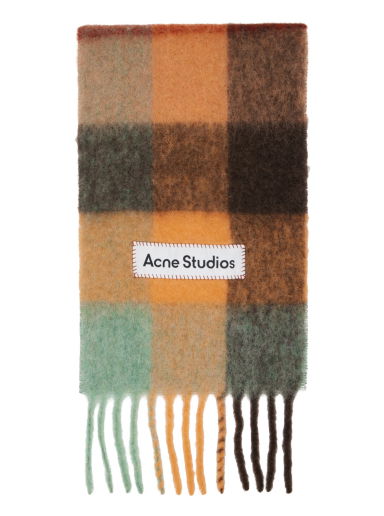 Šál Acne Studios Check Scarf Oranžová | CA0084-