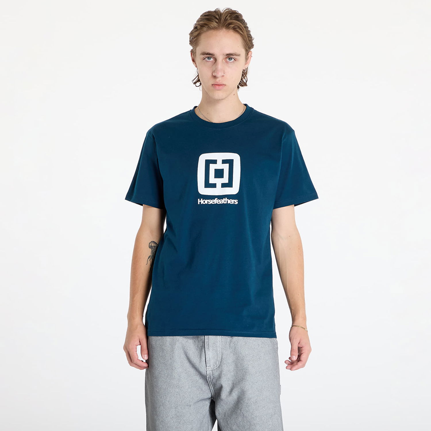 Tričko Horsefeathers Fair T-Shirt Pond M Navy | SM1288M, 0