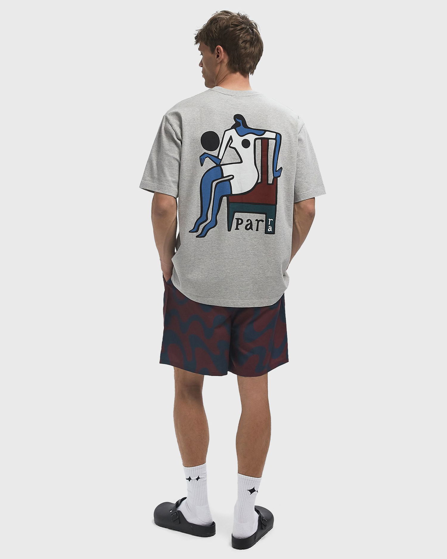 Tričko By Parra Chair Baller T-Shirt Šedá | 53516, 1