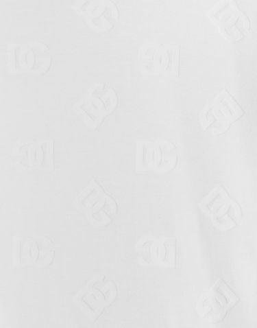 Tričko Dolce & Gabbana Dolce & Gabbana Cotton T-Shirt with All-Over DG Logo Print Biela | G8PT1TG7NWEW0800, 3