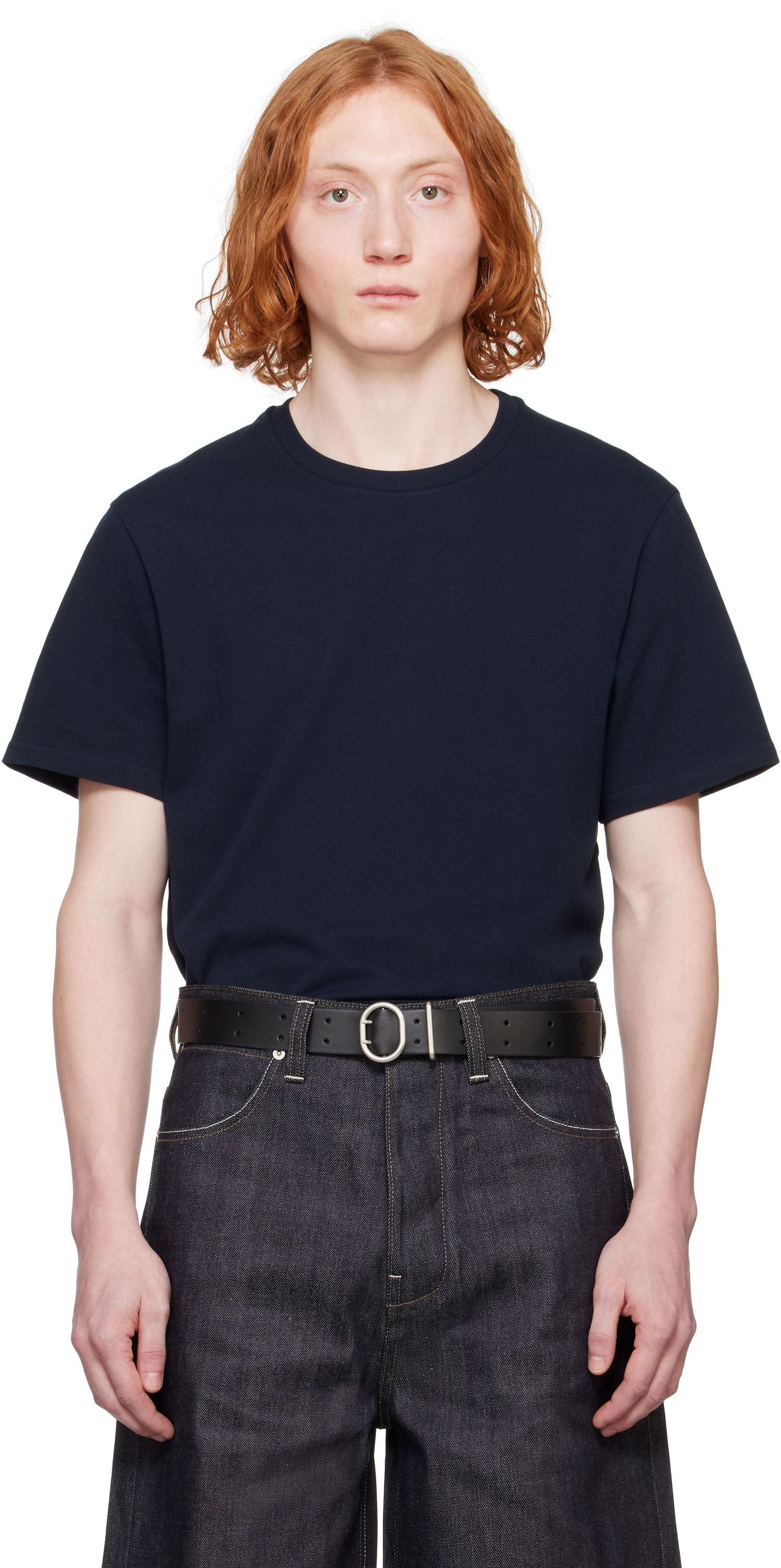 Tričko Jil Sander Jil Sander Crewneck T-Shirt Navy | J47GC0153_J20103, 0