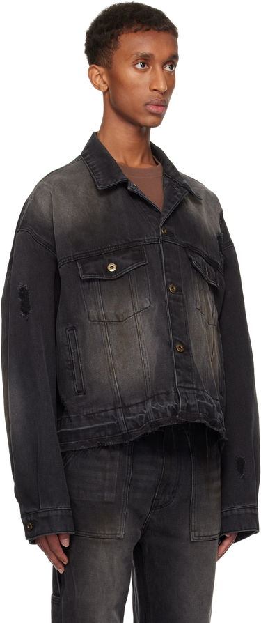 Bunda We11done Distressed Denim Jacket Čierna | WD-DJ3-24-310-U-BK, 1