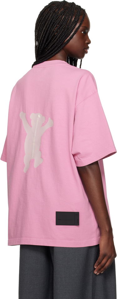 Tričko We11done We11done Teddy Logo T-Shirt Ružová | WD-TT3-22-715-U-PK, 2
