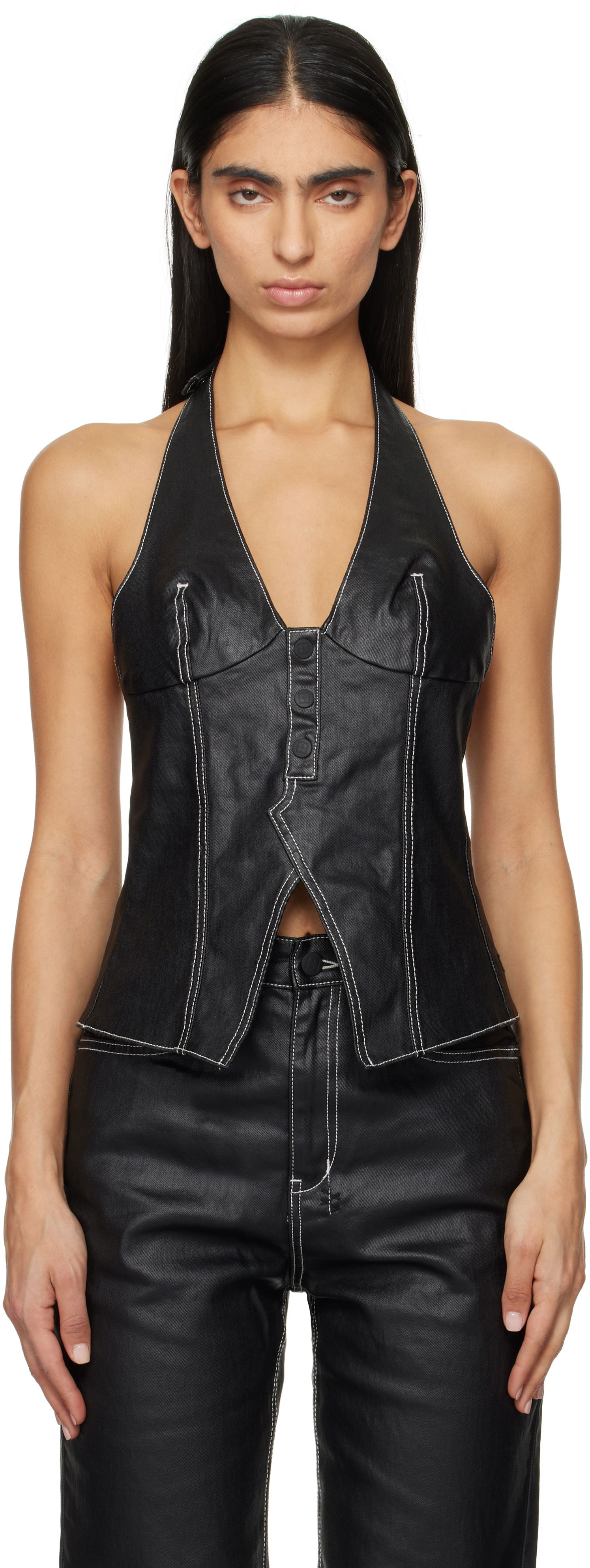 Tielko Ksubi Valentina Halter Top Čierna | WPS25FT004, 0