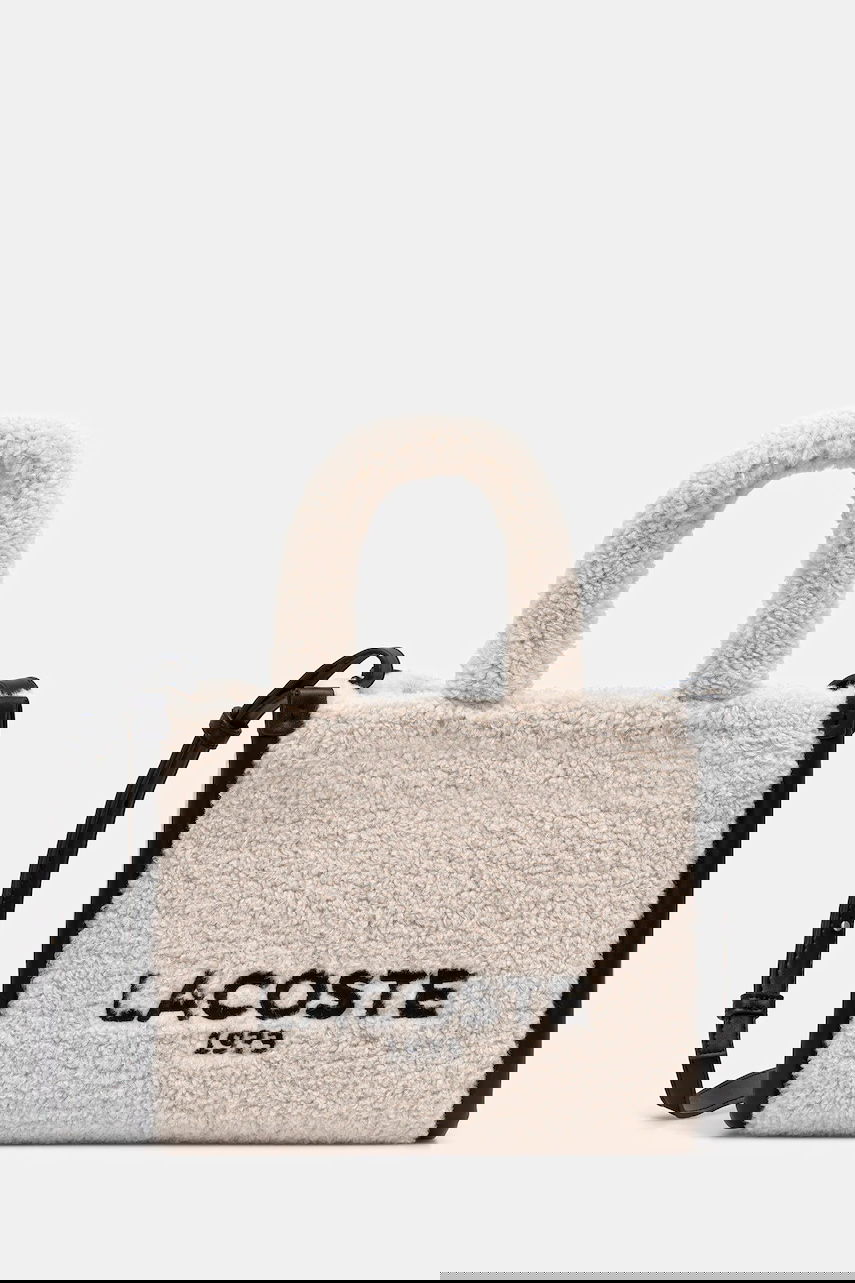 Tote bag Lacoste Lacoste Women's Shearling Tote Bag Béžová | NF5116HX, 0
