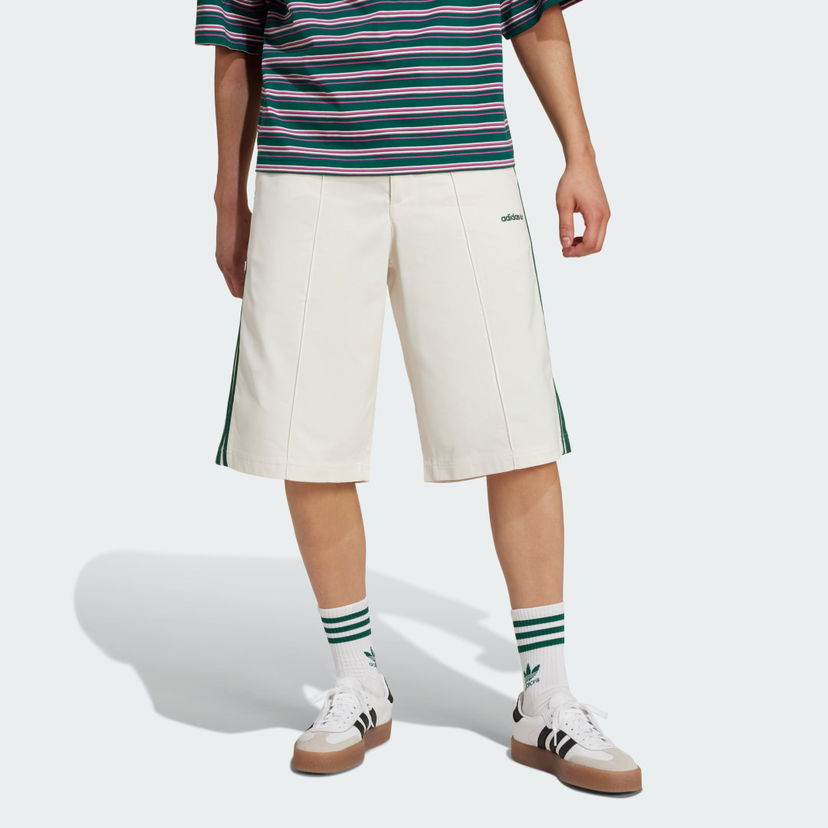 Šortky adidas Performance Loose Buttoned Bermuda Shorts Biela | JC6523