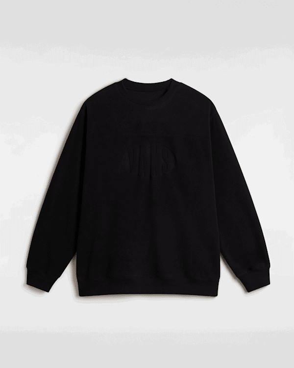 Mikina Vans Carlo Polar Fleece Loose Crew Sweatshirt Čierna | VN000HPSBLK, 0