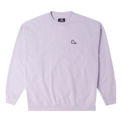 Sveter Converse Patch Loose Fit Sweatshirt Fialová | 10024866-A03