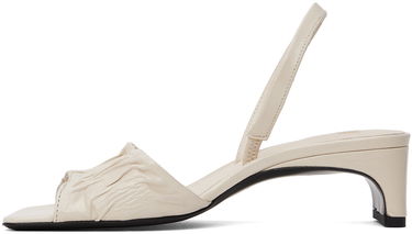 Tenisky a topánky TOTEME The Gathered Scoop Heeled Sandals Biela | 241-WAS1000-LE0046, 2