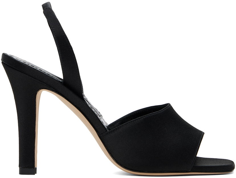 Doplnky Manolo Blahnik Manolo Blahnik Clotilde Heeled Slingback Sandals Čierna | 124-2485
