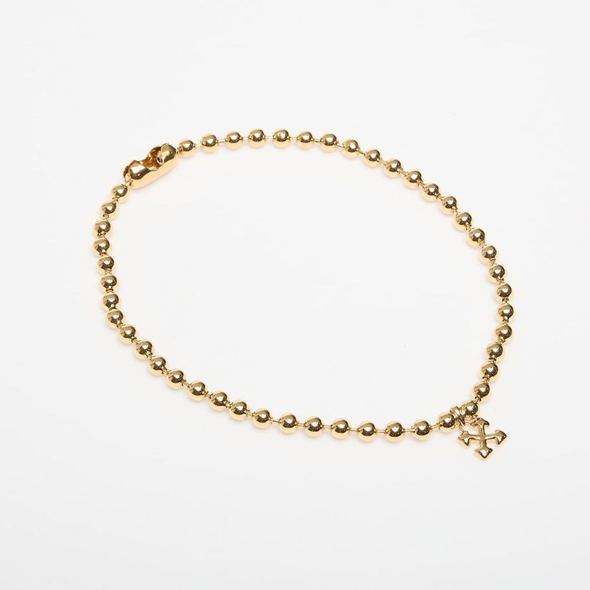 Náhrdelník Off-White Off-White Arrow Ball Chain Necklace Žltá | OWOB13WF25MET0017600
