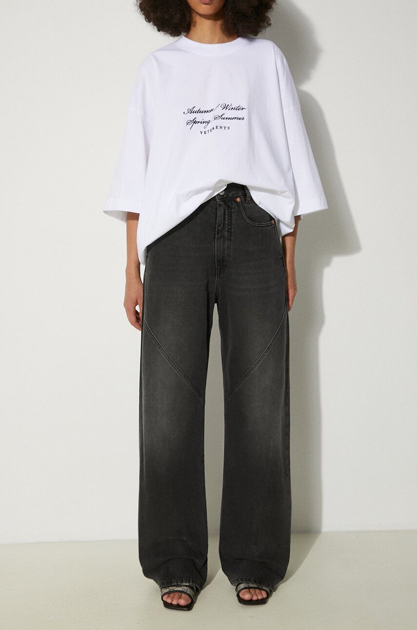 Džínsy Maison Margiela High Waist Jeans Čierna | S62LB0160, 0