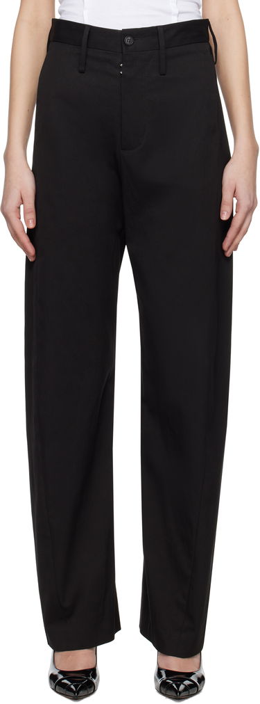 Nohavice Maison Margiela MM6 Maison Margiela Light Cotton Gabardine Trousers Čierna | S62KB0237 M35451, 0