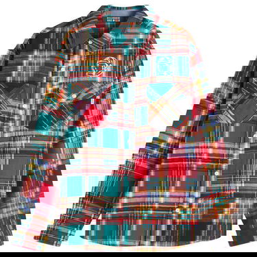Košeľa BILLIONAIRE BOYS CLUB Billionaire Boys Club Patchwork Check Shirt, Size Large Rôznofarebný | B25126-MUL, 0
